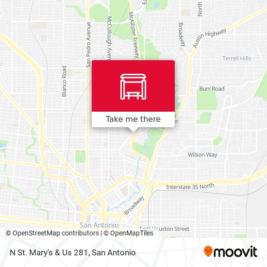N St. Mary's & Us 281 map