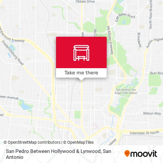 San Pedro Between Hollywood & Lynwood map
