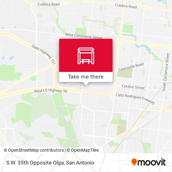 S.W. 35th Opposite Olga map