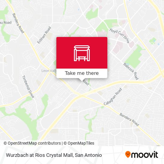Wurzbach at Rios Crystal Mall map