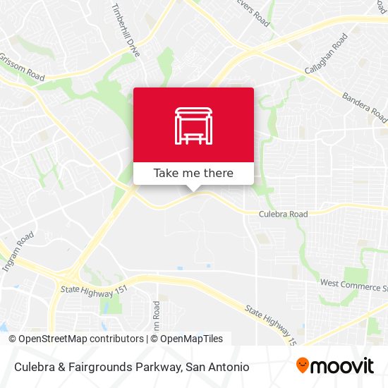 Culebra & Fairgrounds Parkway map