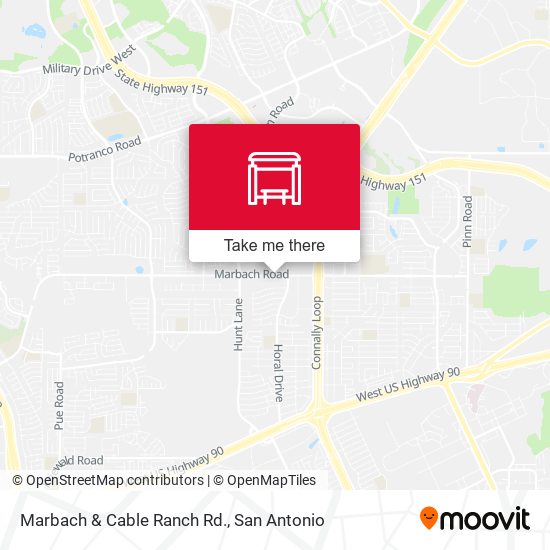 Mapa de Marbach & Cable Ranch Rd.