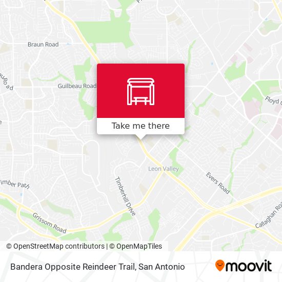 Bandera Opposite Reindeer Trail map