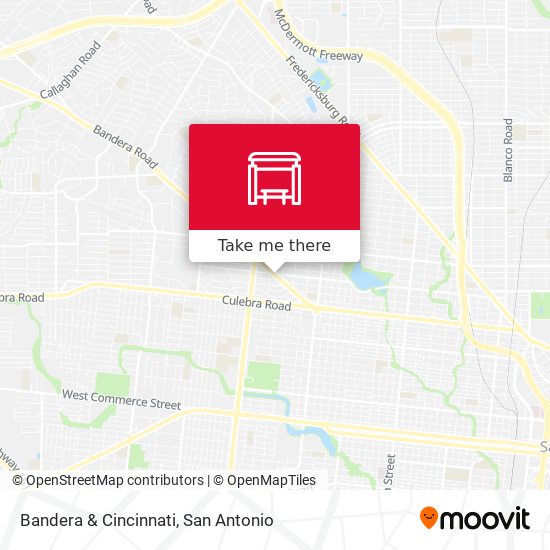 Bandera & Cincinnati map