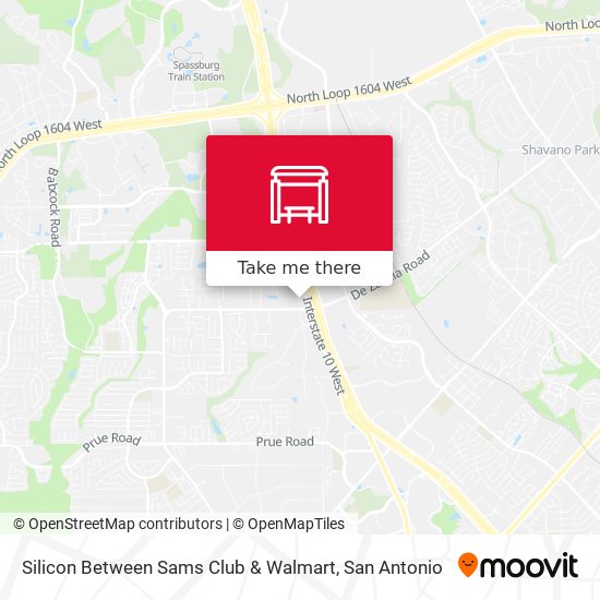 Silicon Between Sams Club & Walmart map