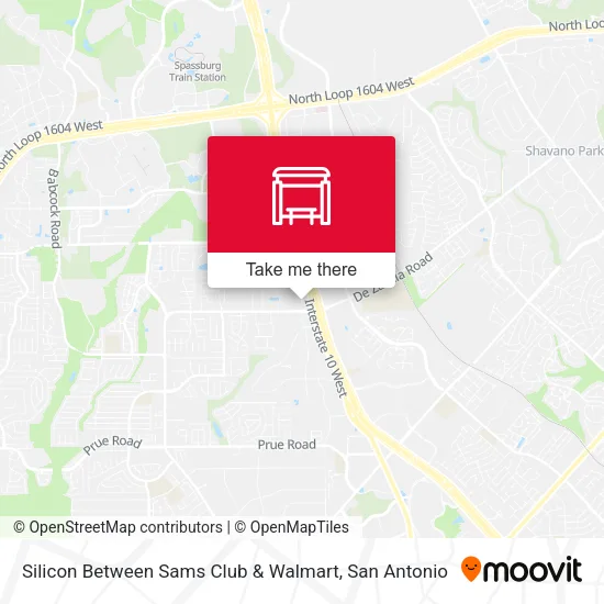 Mapa de Silicon Between Sams Club & Walmart