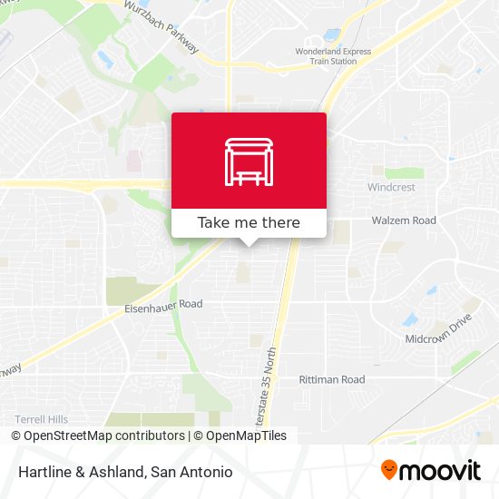 Hartline & Ashland map