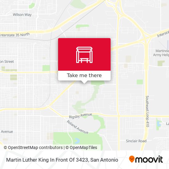 Martin Luther King In Front Of 3423 map