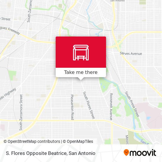 Mapa de S. Flores Opposite Beatrice