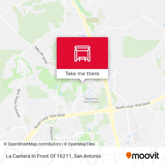 La Cantera In Front Of 16211 map