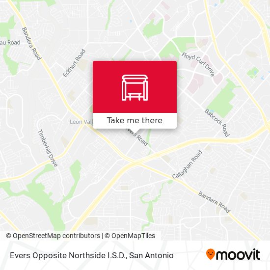 Mapa de Evers Opposite Northside I.S.D.