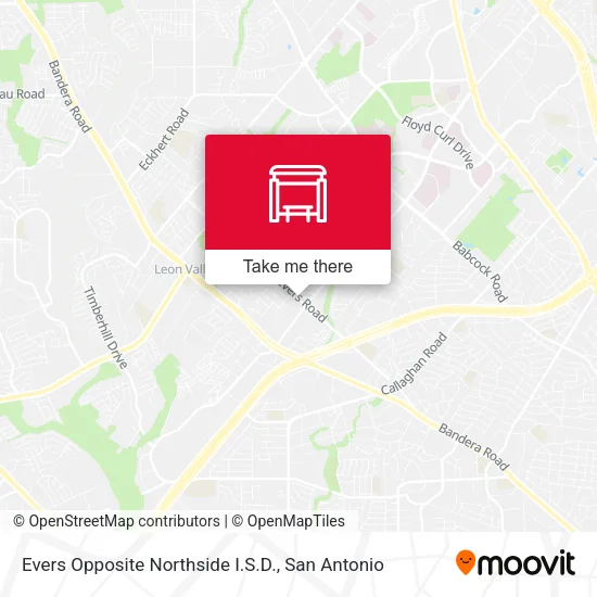Mapa de Evers Opposite Northside I.S.D.
