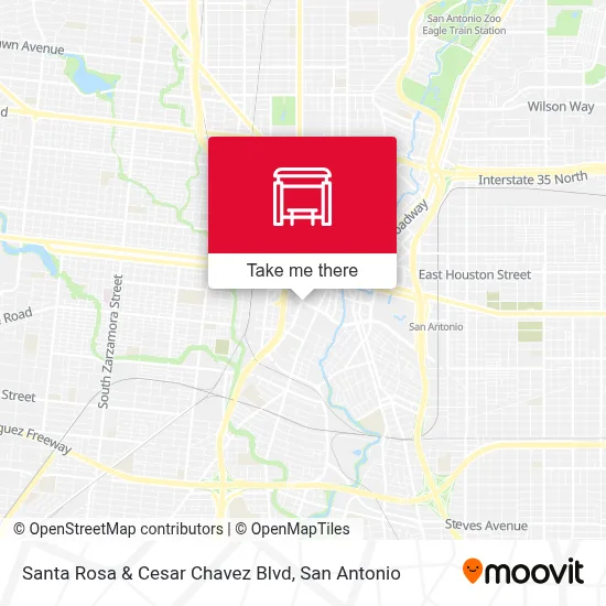 Santa Rosa & Cesar Chavez Blvd map