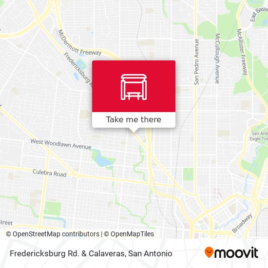 Mapa de Fredericksburg Rd. & Calaveras