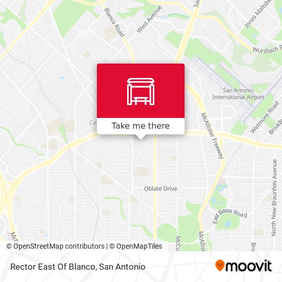 Rector East Of Blanco map