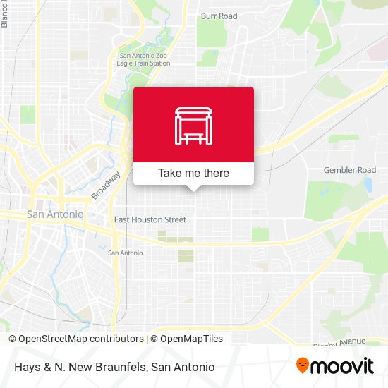 Hays & N. New Braunfels map