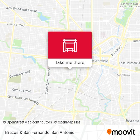 Brazos & San Fernando map