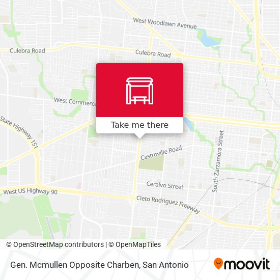 Mapa de Gen. Mcmullen Opposite Charben