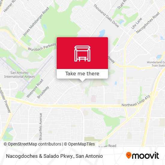 Nacogdoches & Salado Pkwy. map
