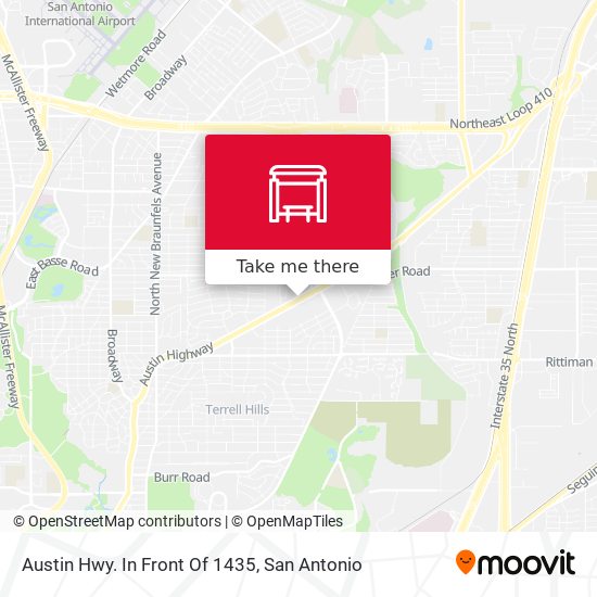 Austin Hwy. In Front Of 1435 map