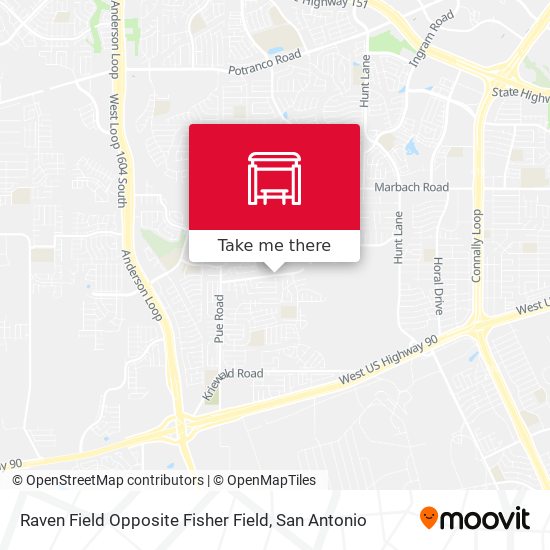 Mapa de Raven Field Opposite Fisher Field