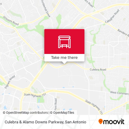 Mapa de Culebra & Alamo Downs Parkway