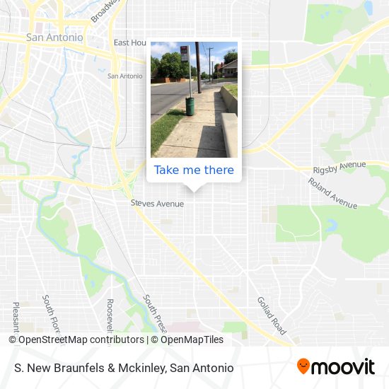 Mapa de S. New Braunfels & Mckinley