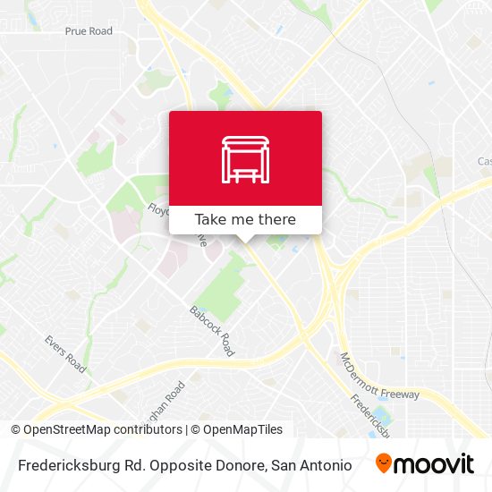 Mapa de Fredericksburg Rd. Opposite Donore