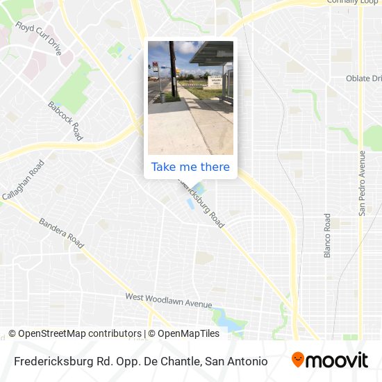Fredericksburg Rd. Opp. De Chantle map