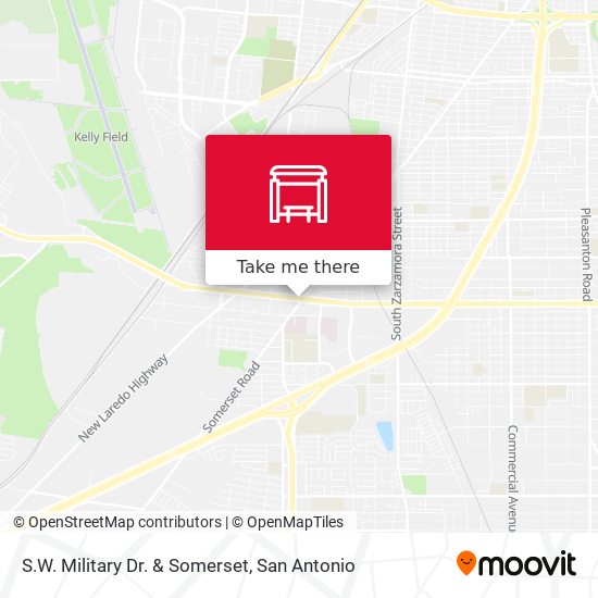 S.W. Military Dr. & Somerset map