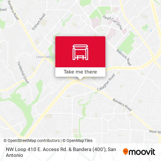 NW Loop 410 E. Access Rd. & Bandera (400') map