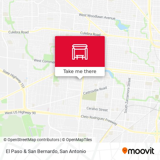 Mapa de El Paso & San Bernardo