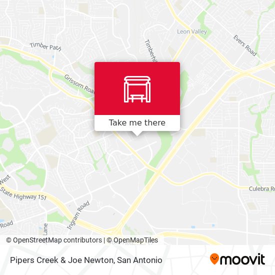 Pipers Creek & Joe Newton map
