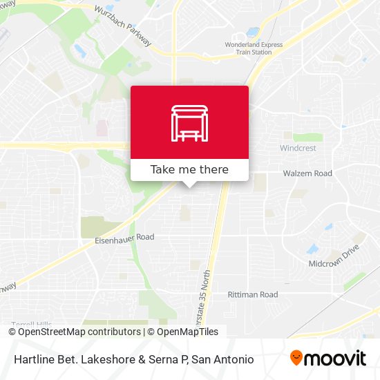 Hartline Bet. Lakeshore & Serna P map
