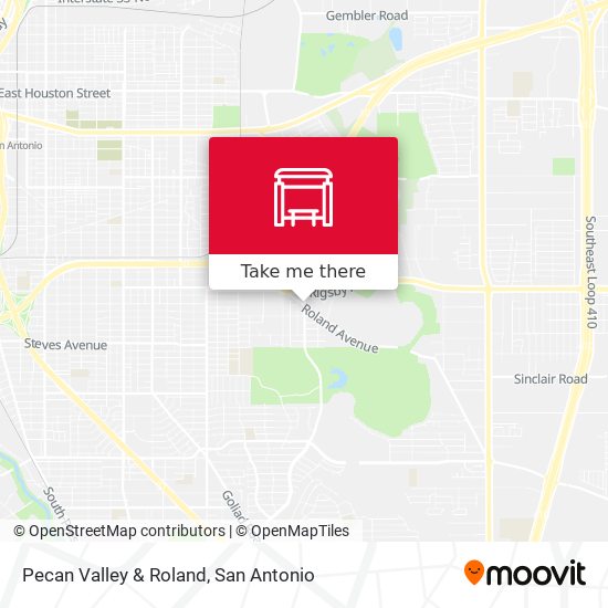 Pecan Valley & Roland map