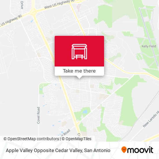 Apple Valley Opposite Cedar Valley map