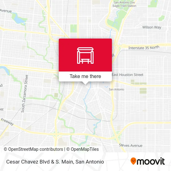 Cesar Chavez Blvd & S. Main map