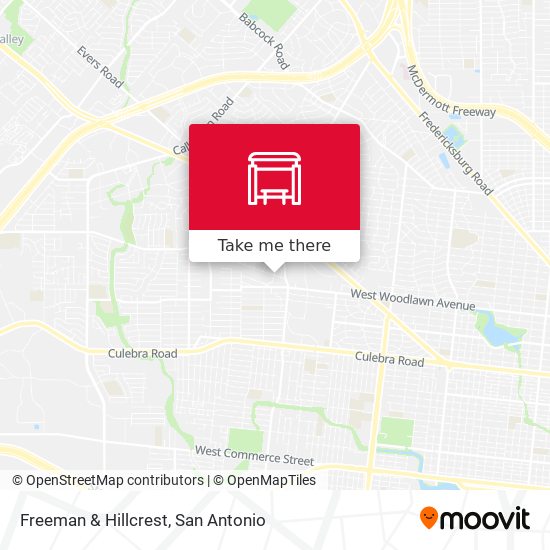Freeman & Hillcrest map