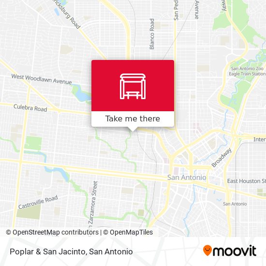 Poplar & San Jacinto map