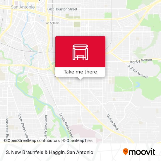 Mapa de S. New Braunfels & Haggin