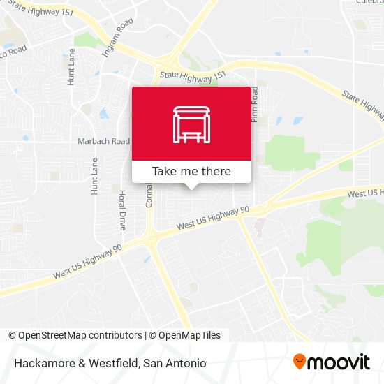 Hackamore & Westfield map