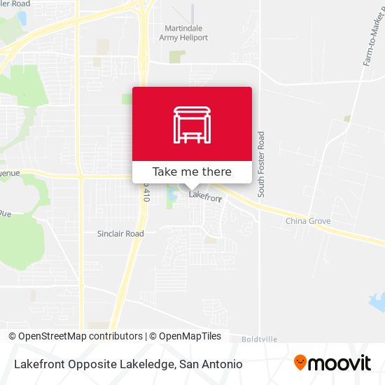Mapa de Lakefront Opposite Lakeledge