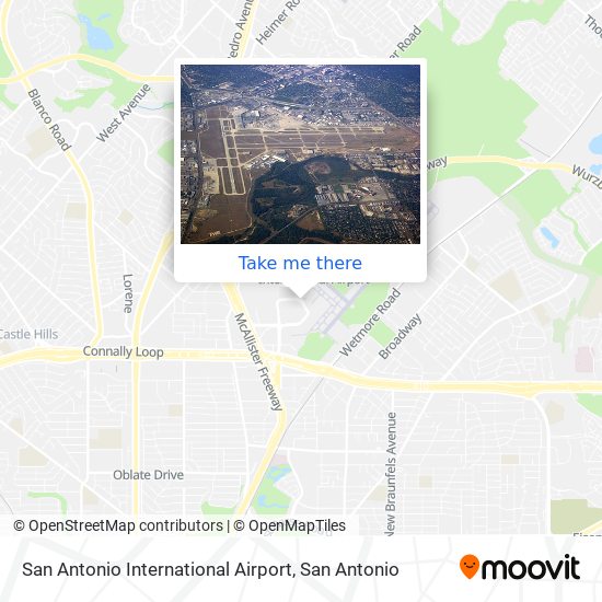 San Antonio International Airport map
