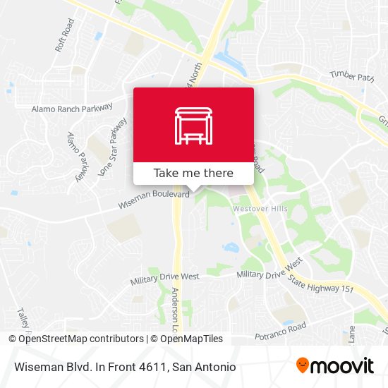 Wiseman Blvd. In Front 4611 map