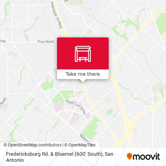 Fredericksburg Rd. & Bluemel (600' South) map