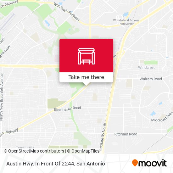 Austin Hwy. In Front Of 2244 map