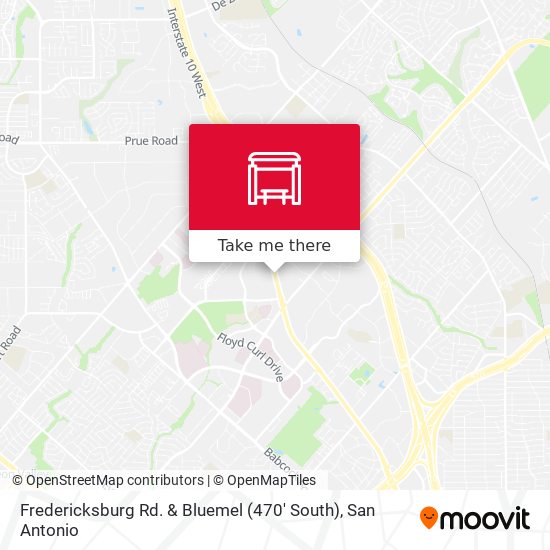 Mapa de Fredericksburg Rd. & Bluemel (470' South)