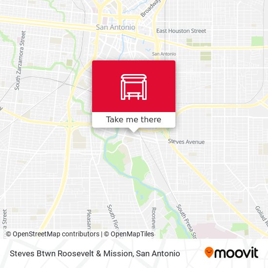 Steves Btwn Roosevelt & Mission map