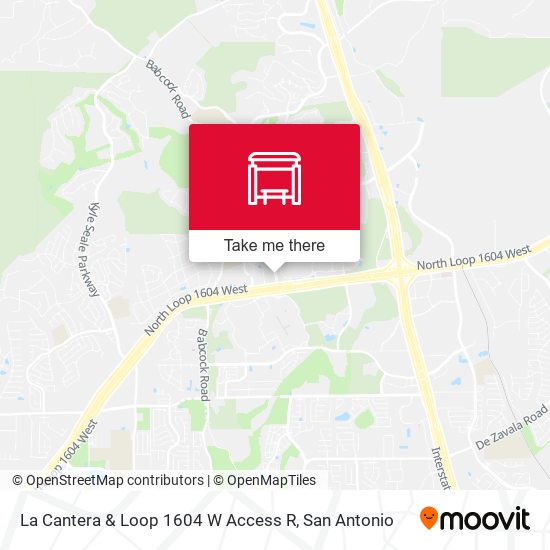 How to get to La Cantera & Loop 1604 W Access R in San Antonio by Bus?