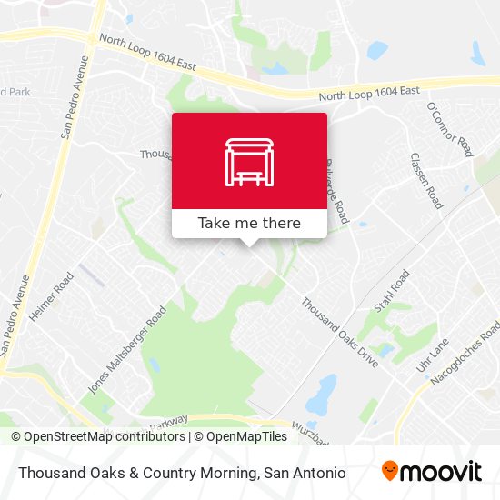 Thousand Oaks & Country Morning map